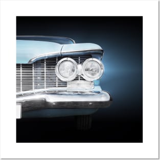 US American classic car Belvedere 1960 Chrome grill Posters and Art